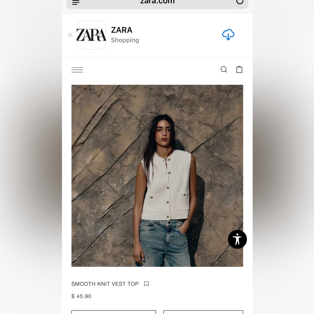 Zara vest.